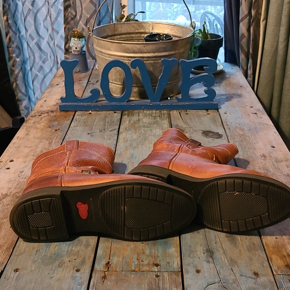 Brown Justin workboots - Picture 5 of 5